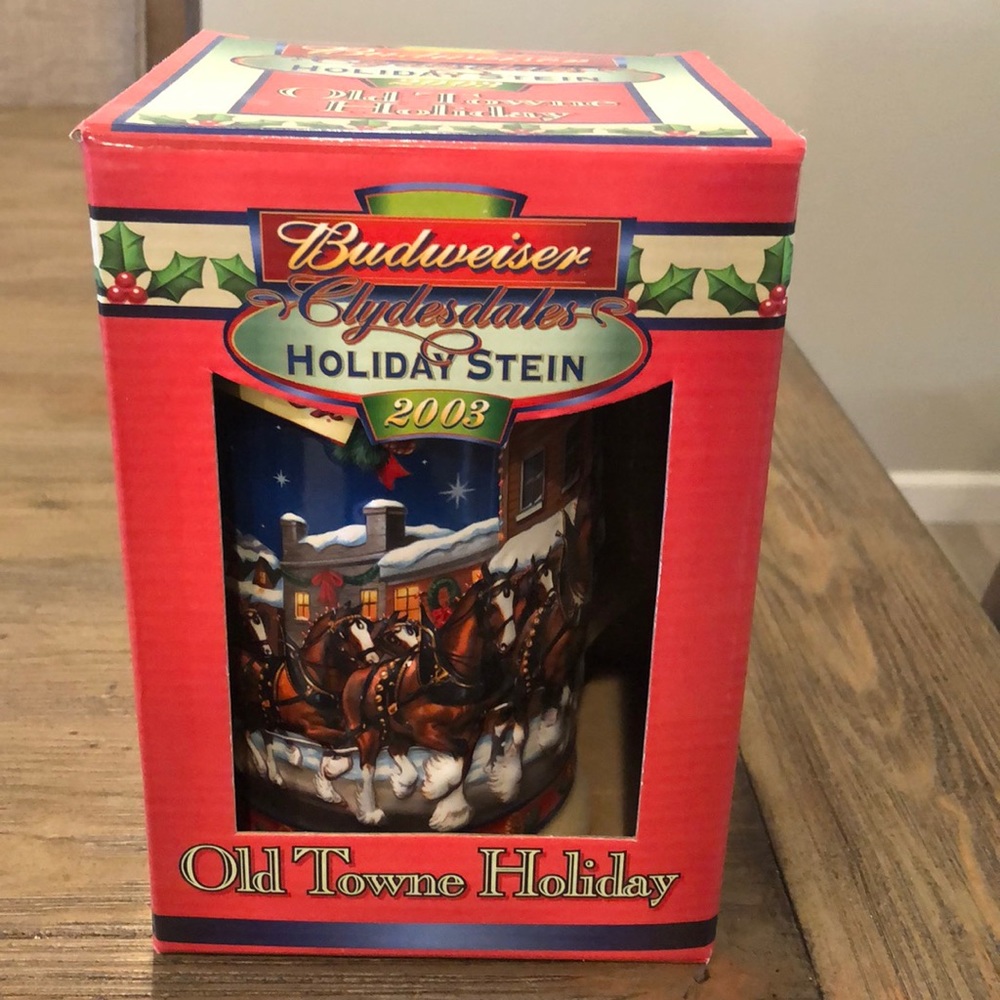 Budweiser Clydesdales Holiday Stein 2003